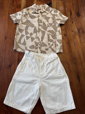 Sommer Set: Hemd und Shorts, Grösse 110-116 Top Zustand!