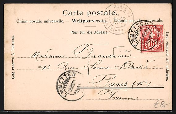 Cartes postales: AK Emmetten, Teilansicht mit Kirche – D'occasion à Berlin par bartko-reher 1