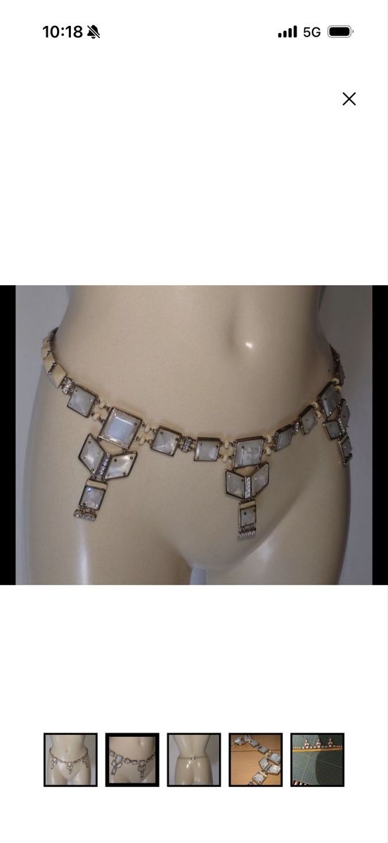 Cinture: GATSBY GODDESS CRYSTAL BELT – Nuovo (secondo la descrizione) da Baden venduto da agora_newgeneration 1