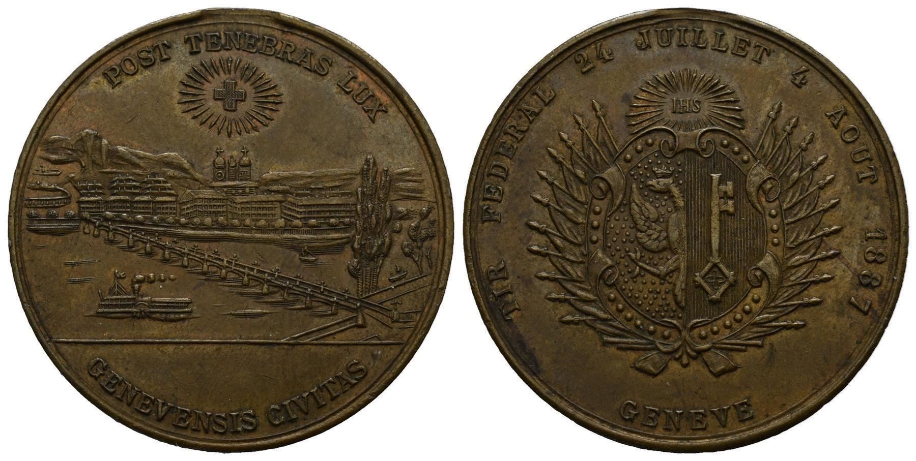 Tutti i francobolli: Genf 1887 BR  R:647  /368 – Usato da Trimbach venduto da Solothurn1