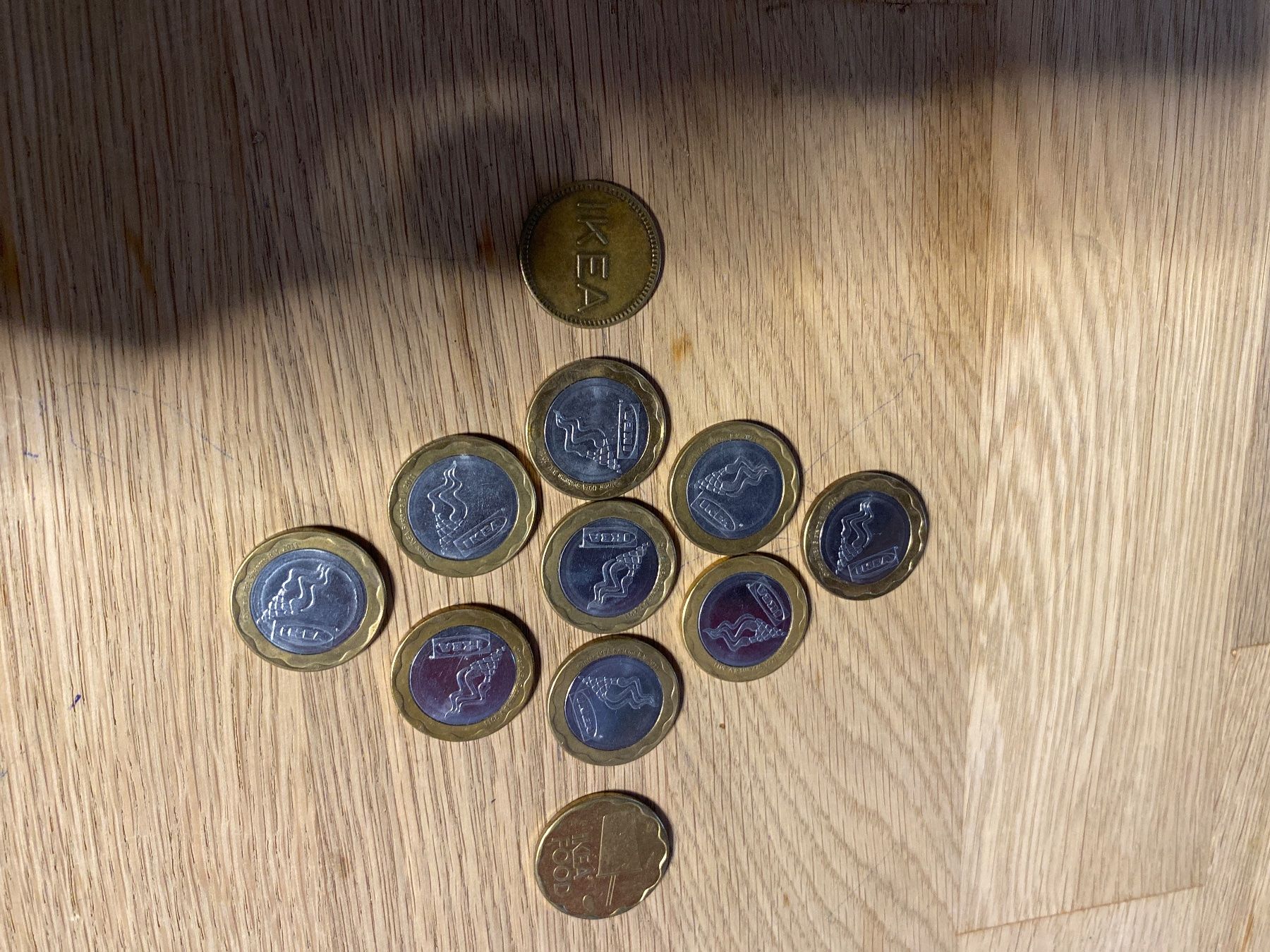 Medaillen: 11 IKEA Jetons – Gebraucht aus Vilters von Zwaergli13