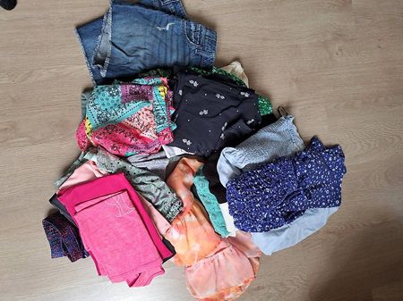 Mädchen Sommerkleiderset Gr 134/140