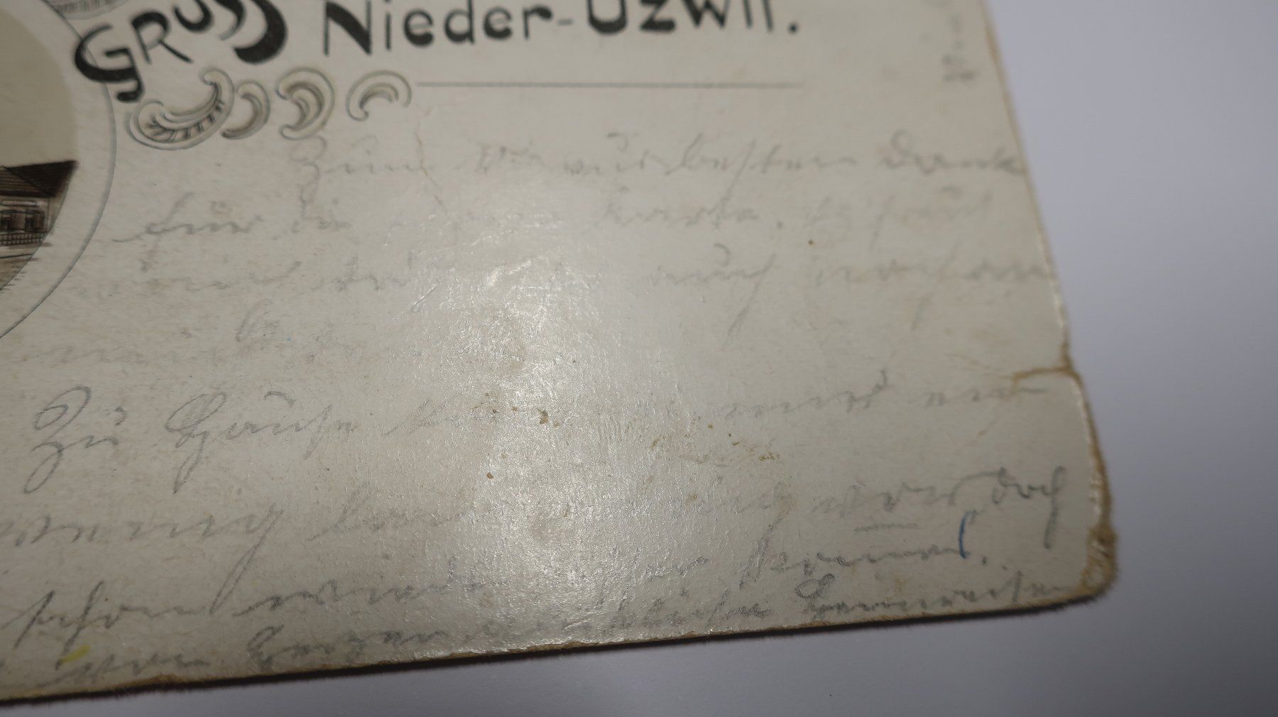 Cartoline postali: Gruss aus Nieder Uzwil  1902 – Difettoso da Cormoret venduto da Pascalll2001 5
