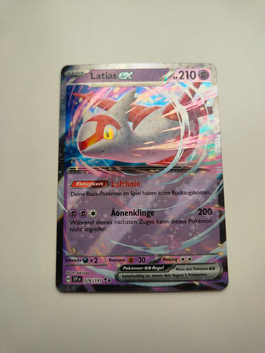 Pokémon Sammelbilder & Trading cards: Pokemon Latias Ex Surging Sparks – Gebraucht aus Thalwil von FigurenFreunde