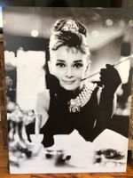 Audrey Hepburn  Polster Bild schwarz-weiss