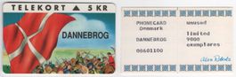 DANNEBROG - ungebrauchte Telefonkarte von Dänemark