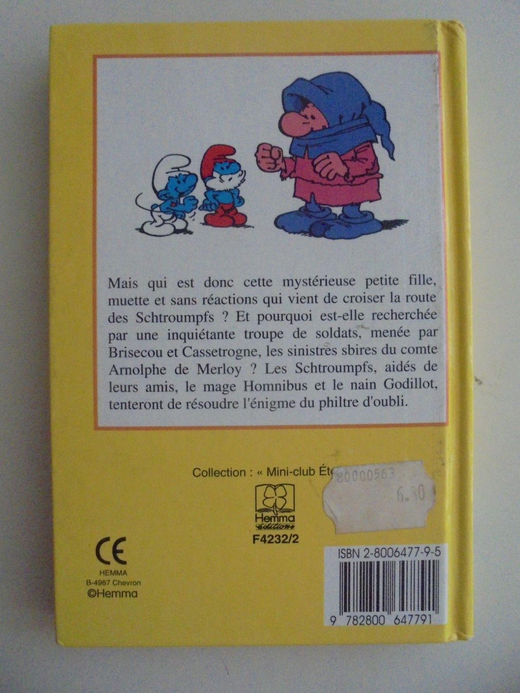 Libri: les schtroumpfs " l' élixir de l' oubli " format poche – Usato da Crissier venduto da Promopost 1