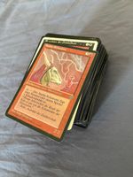 Lot environ 160 vieilles cartes Magic en allemand