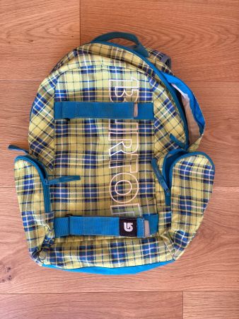 Burton Rucksack kariert blau/gelb