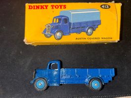 Dinky Toys Austin Covered Wagon Bleu Réf. 413 (30J) - OVP