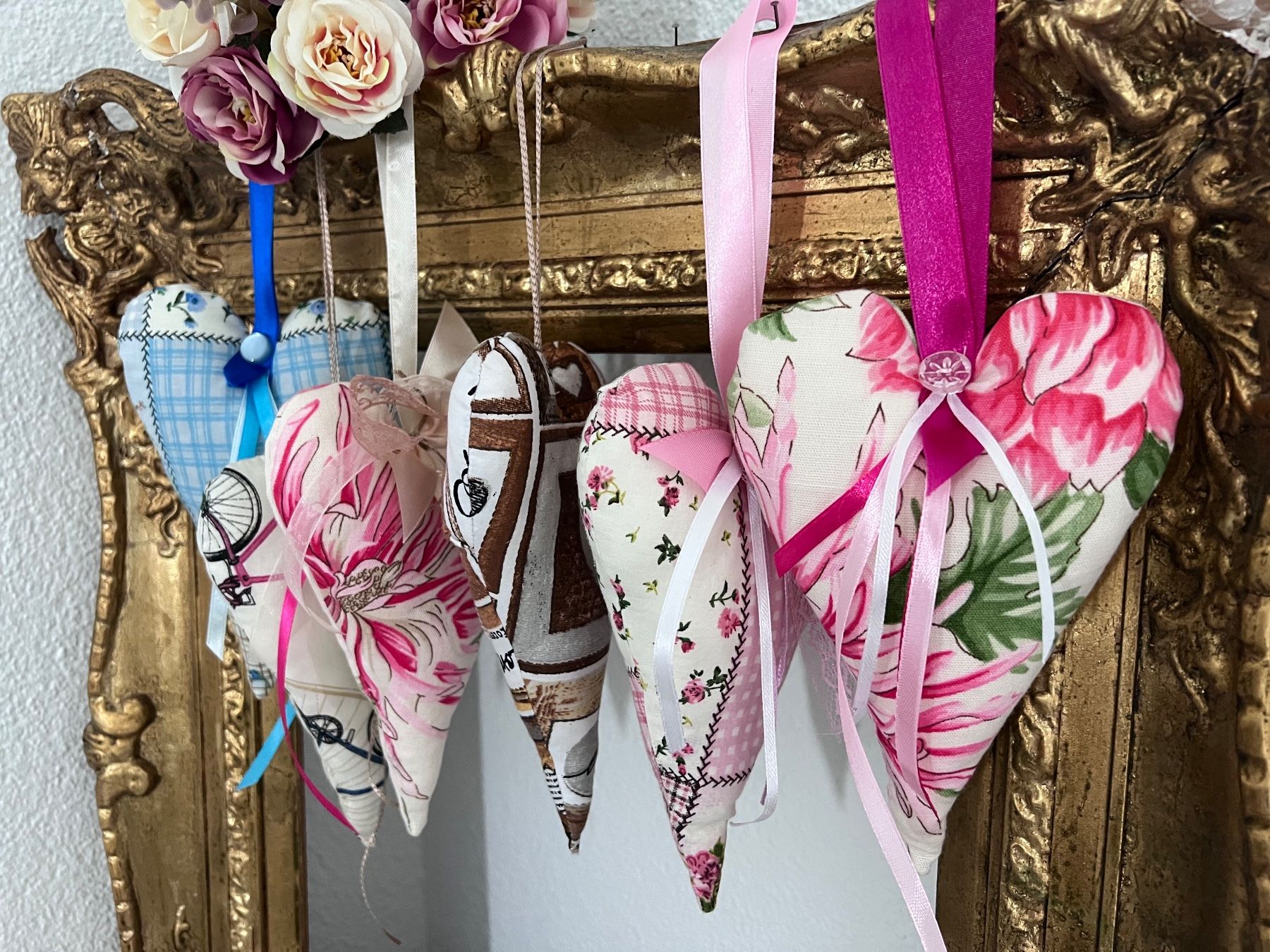 Tutte le decorazioni: Stoff Herz - Shabby – Nuovo (secondo la descrizione) da Walzenhausen venduto da Cerna007