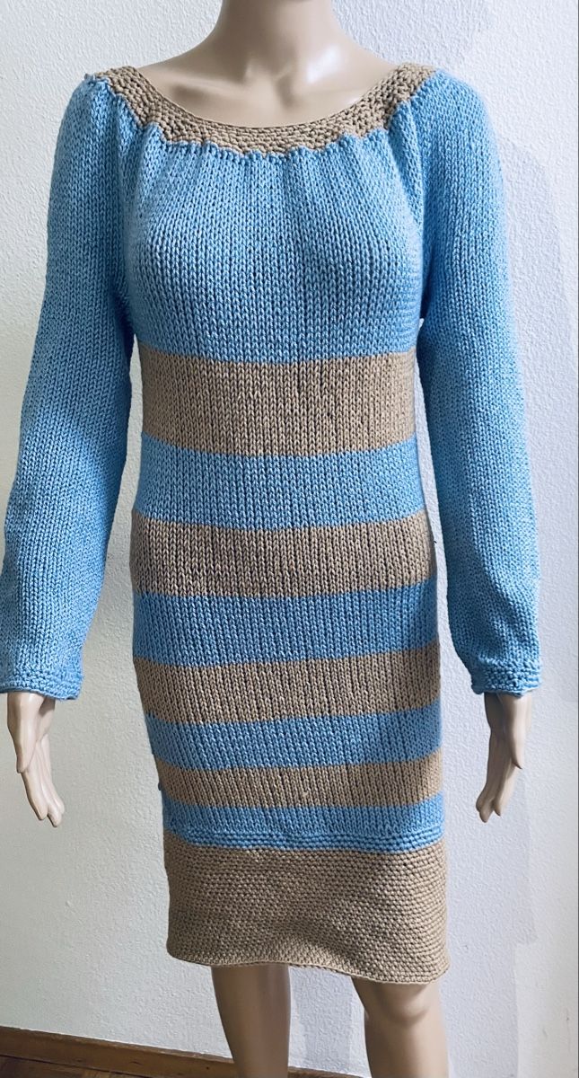 Vestiti: Schönes gestreiftes Strickkleid Gr.M – Nuovo e nell'imballaggio originale da Au ZH venduto da Jaggy4