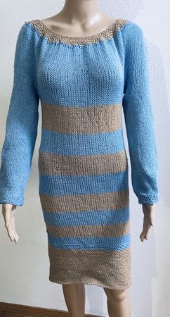 Schönes gestreiftes Strickkleid Gr.M