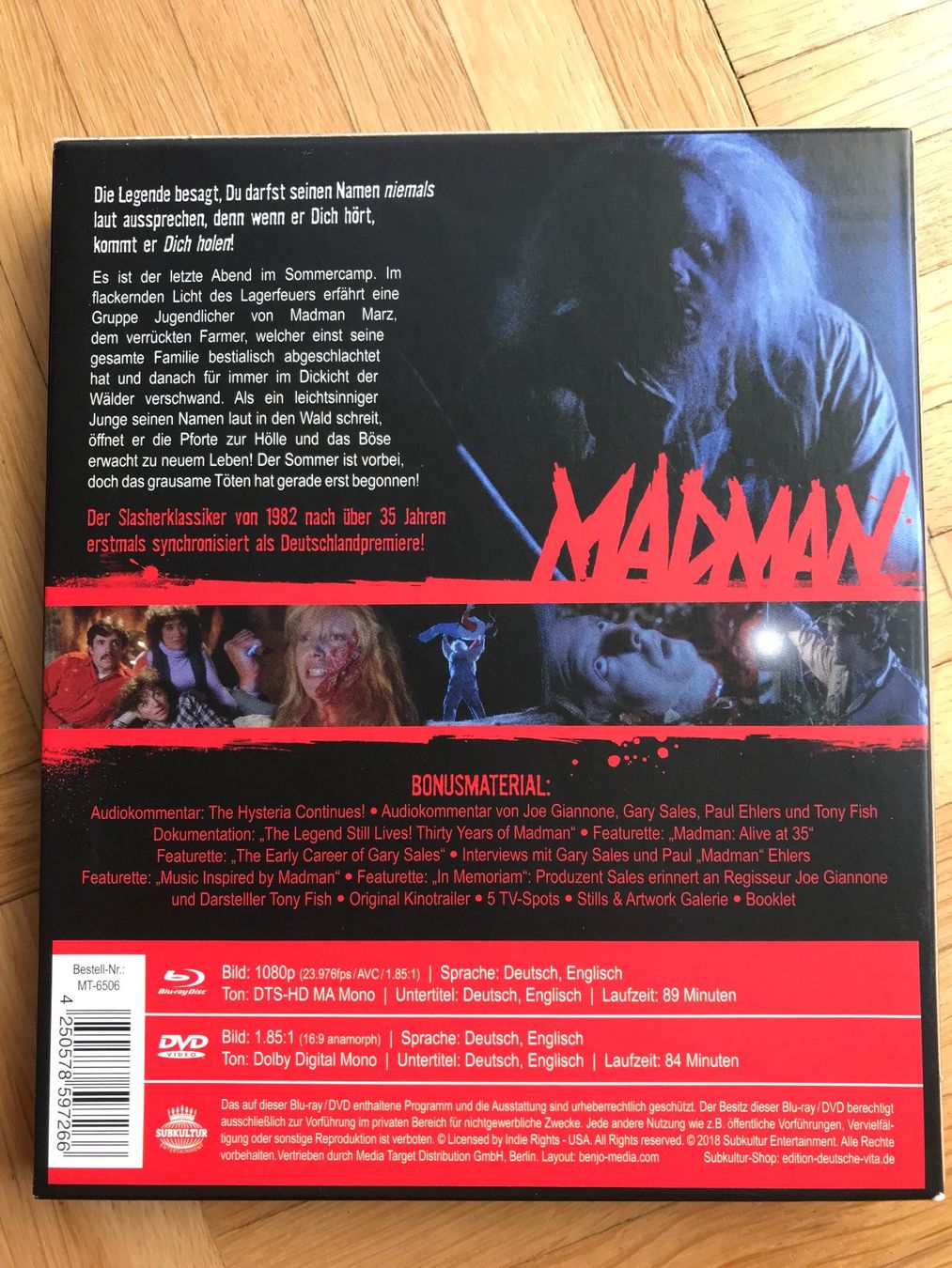 Tutti i DVDs: Madman - Digipak Cover B - Blu-ray + DVD – Nuovo (secondo la descrizione) da Zürich venduto da Malcom 3