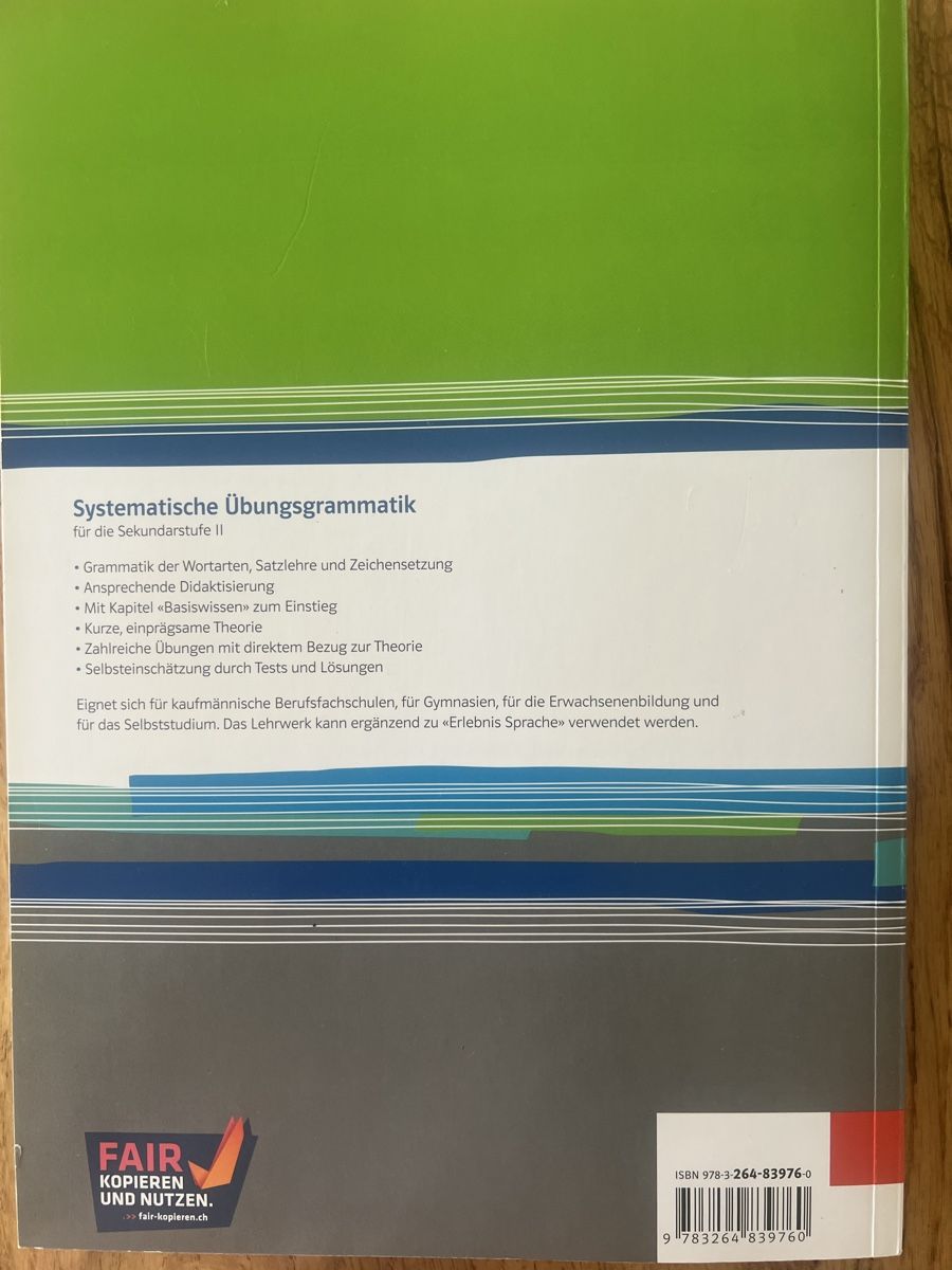 Libri: Systematische Übungsgrammatik Sekundarstufe 2 – Nuovo (secondo la descrizione) da Waldkirch venduto da Doreen3 1