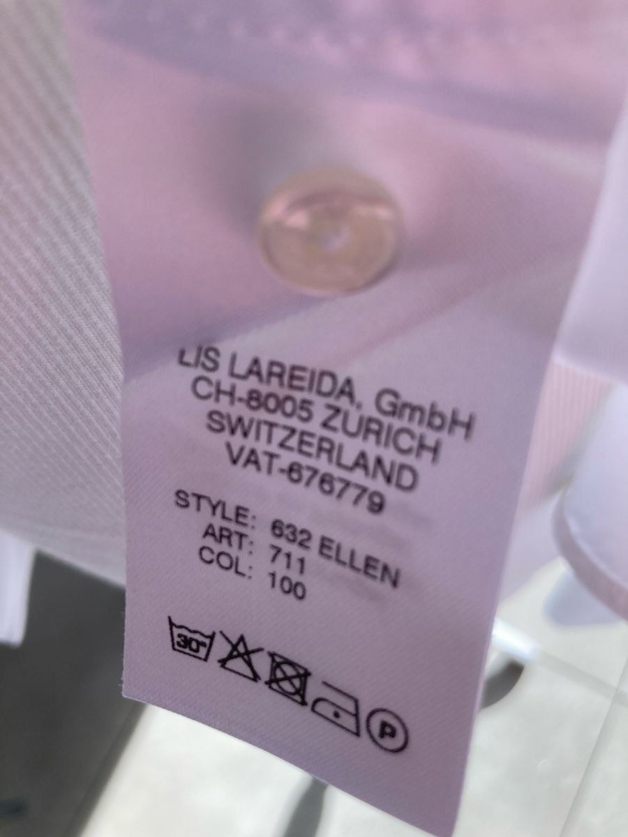 Lis Lareida Camicette: Lis Lareida Hemdbluse Modell Ellen weiss Gr. 38  – Usato da Thalwil venduto da helvetaki 4