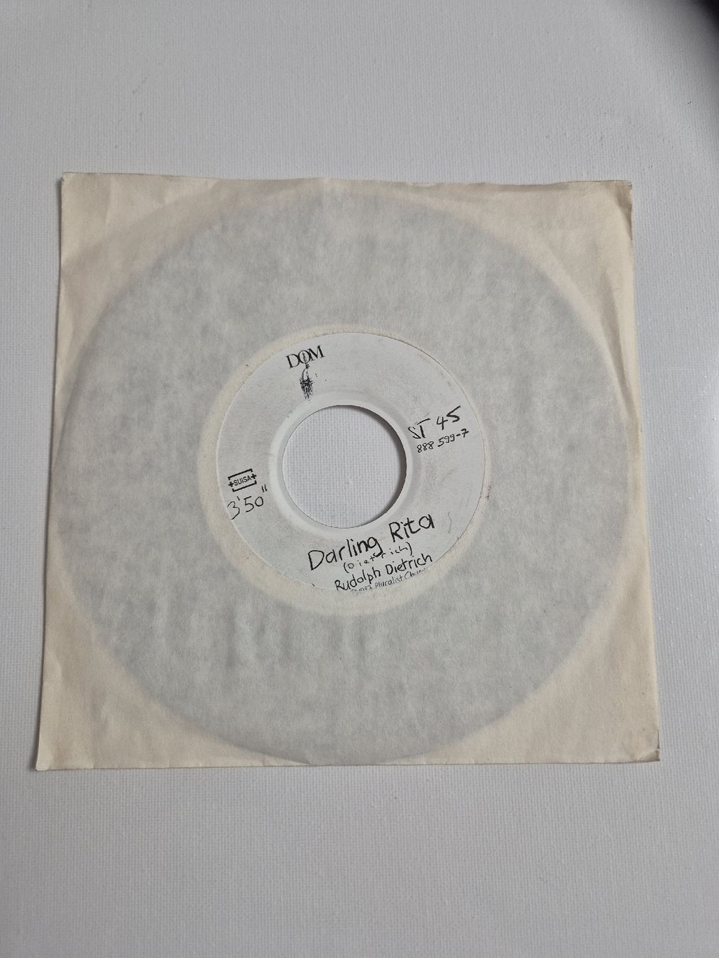 Schallplatten: l Rudolph Dietrich  - Darling Rita - Single 7 , CH – Gebraucht aus Uster von newwave0 1