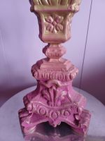 Kerzenständer, Vintage-Stil, dekorativ, Farbe Gold/Pink 60cm