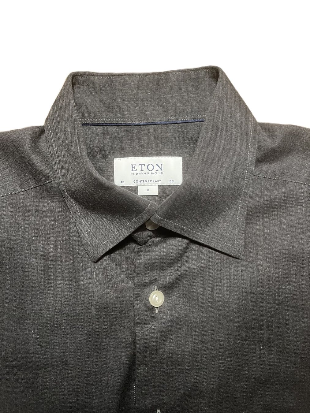 Camicie: Eton Herren Hemd, dunkelgrau, Gr. 40 – Usato da Bern venduto da Danijar01 3