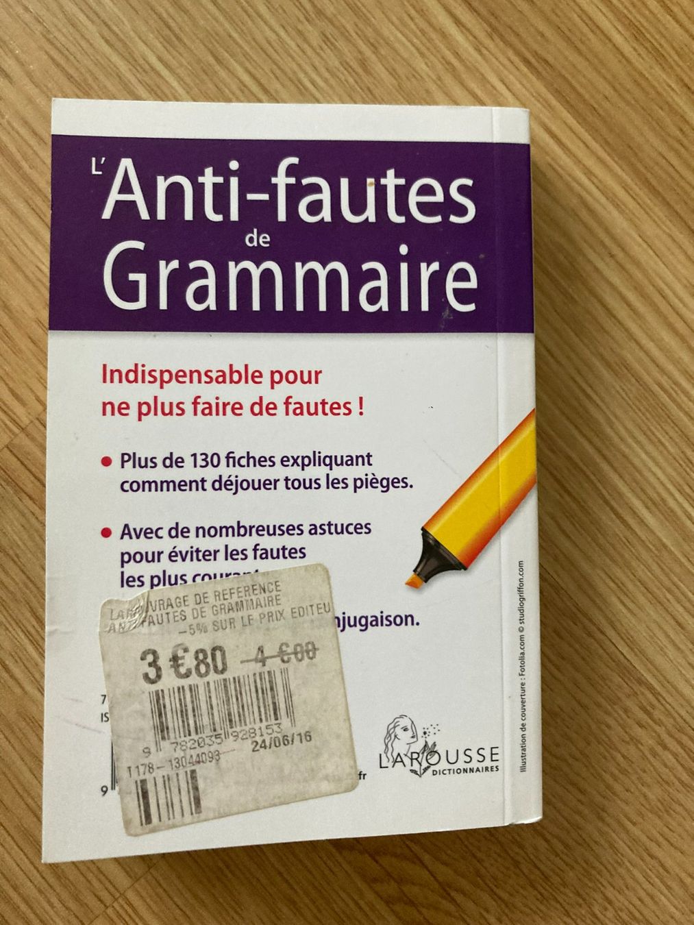 Bücher: L'anti-fautes de grammaire – Gebraucht aus Niederscherli von ypsilon315 1