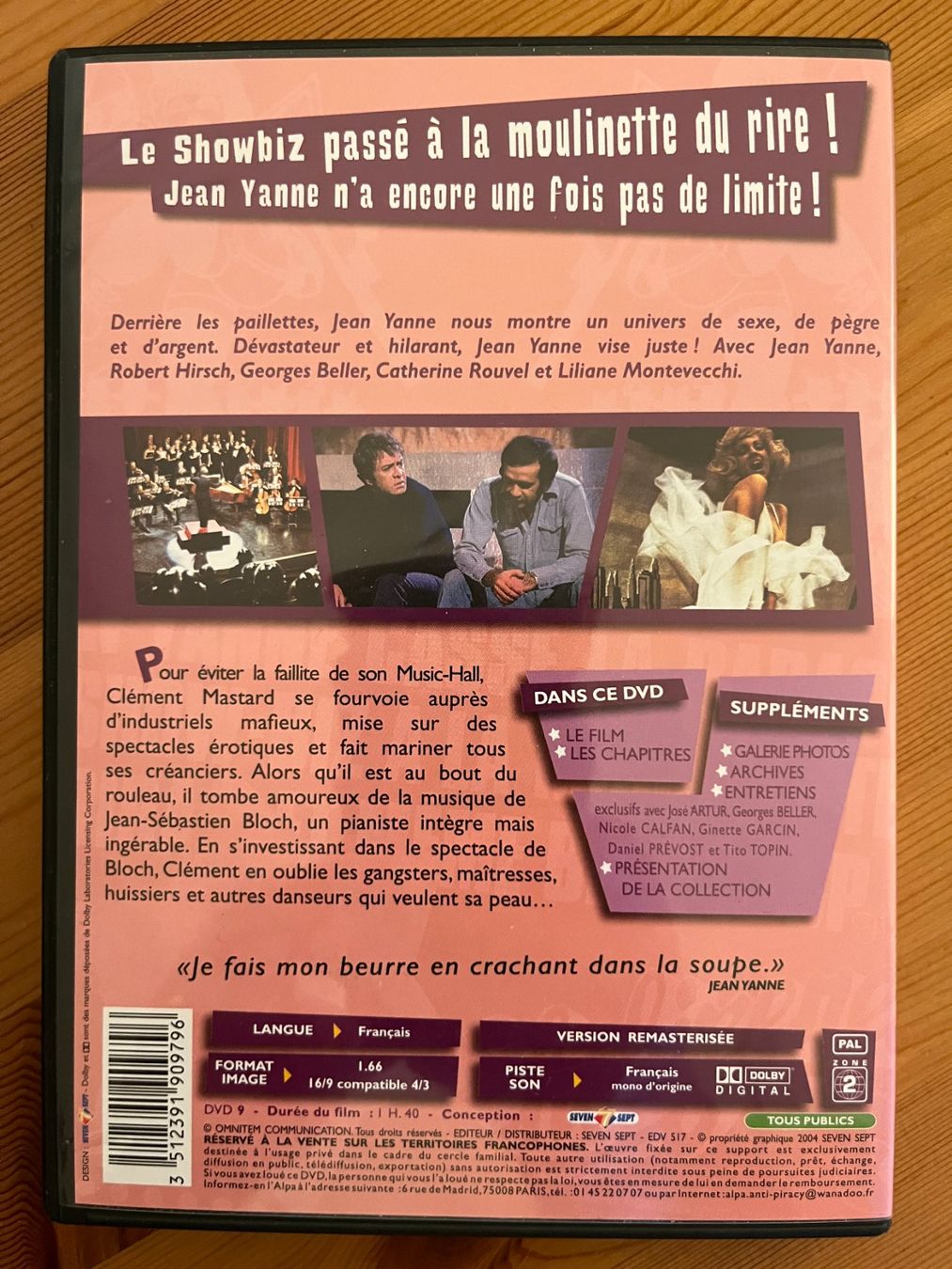 Tutti i DVDs: CHOBIZENESSE - JEAN YANNE – Usato da Lausanne venduto da sba_jg8r 1