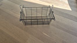 Einhängekorb Draht schwarz für Regalsysteme gebraucht