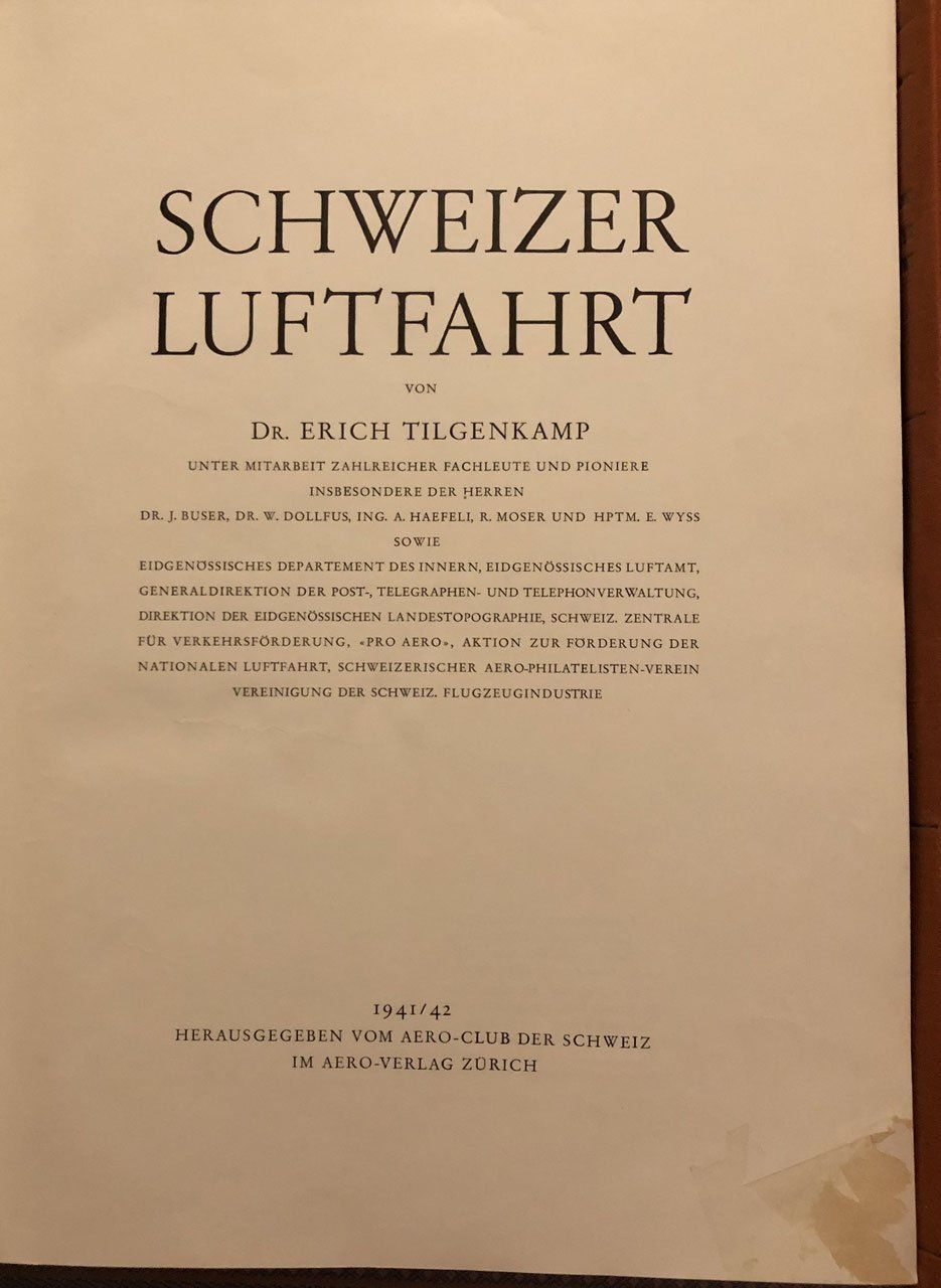 Bücher: Die Geschichte der Schweizerischen Luftfahrt – Gebraucht aus Bern von Grindelwaldaus 1