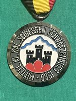 Schiessmedaille Mittelland Schiessen 1968 gut
