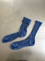 Blaue Wollsocken handgestrickt, 41, neuwertig