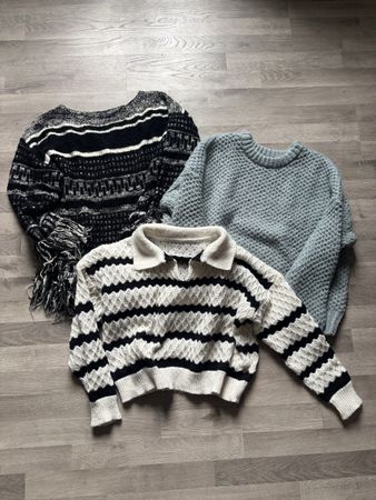 Lot de 3 pulls hiver taille S Promod Pull&Bear 