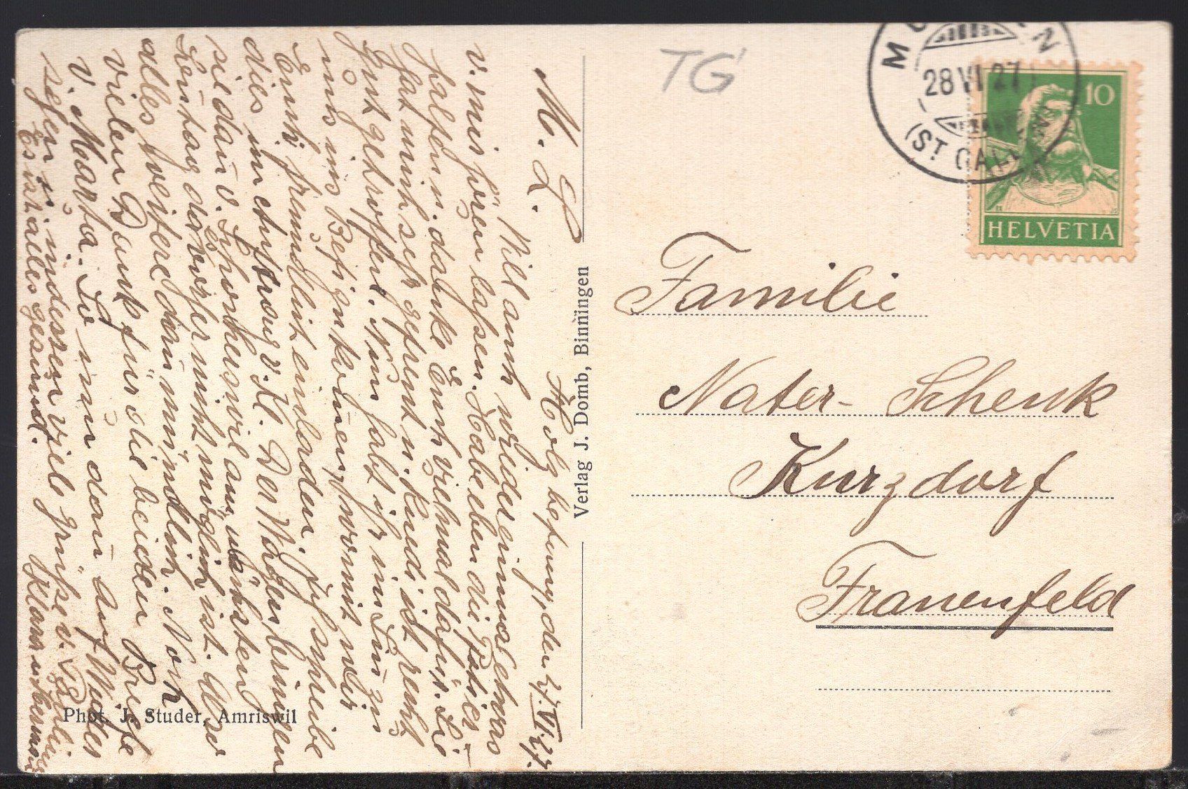 Cartes postales: Amriswil - Neues Schulhaus  1927 – D'occasion à Aarau par kufi44 1