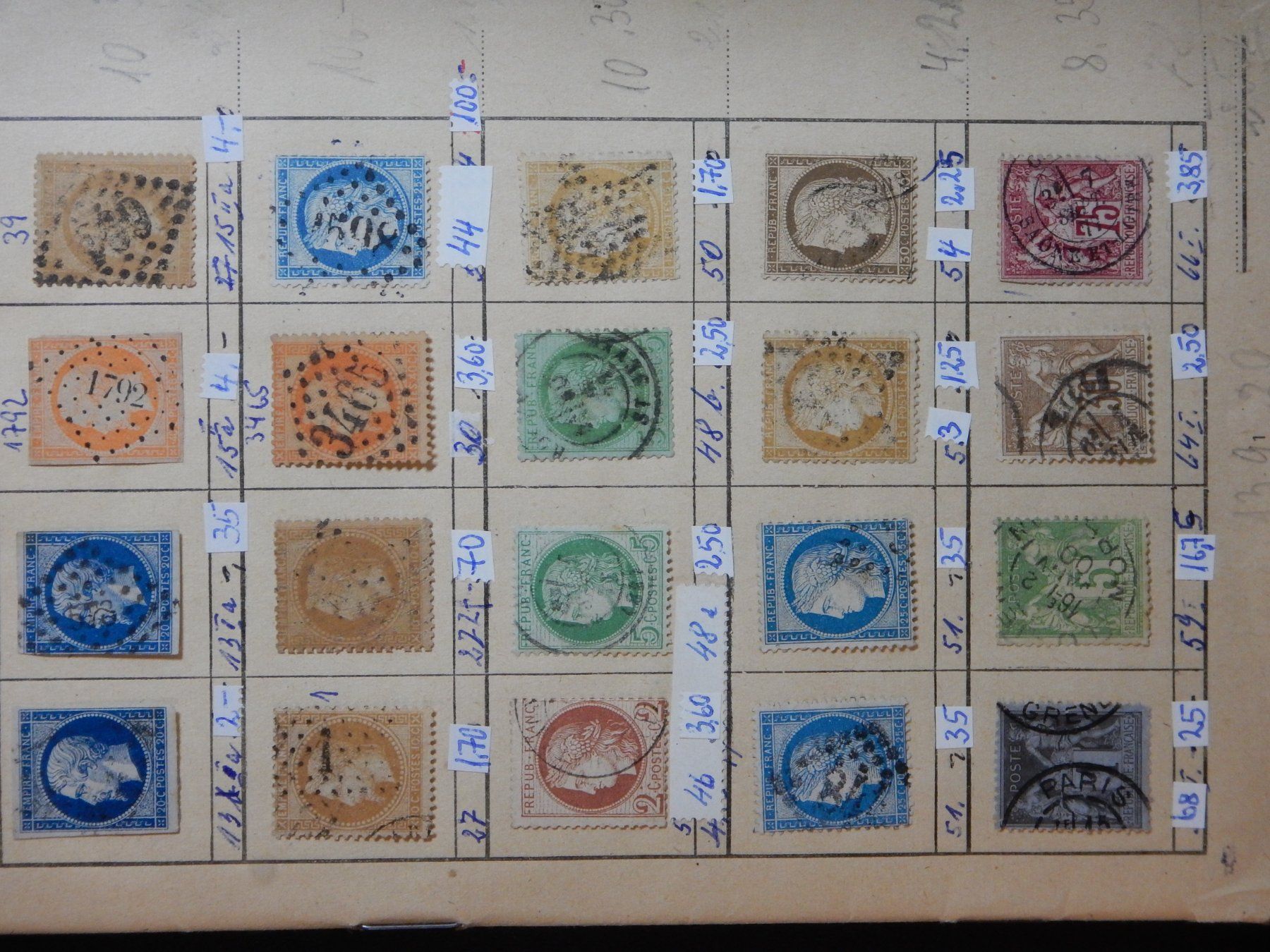 Alle Briefmarken: Frankreich Sammlung ab Klassik – Gebraucht aus Zürich von Muehlekauf