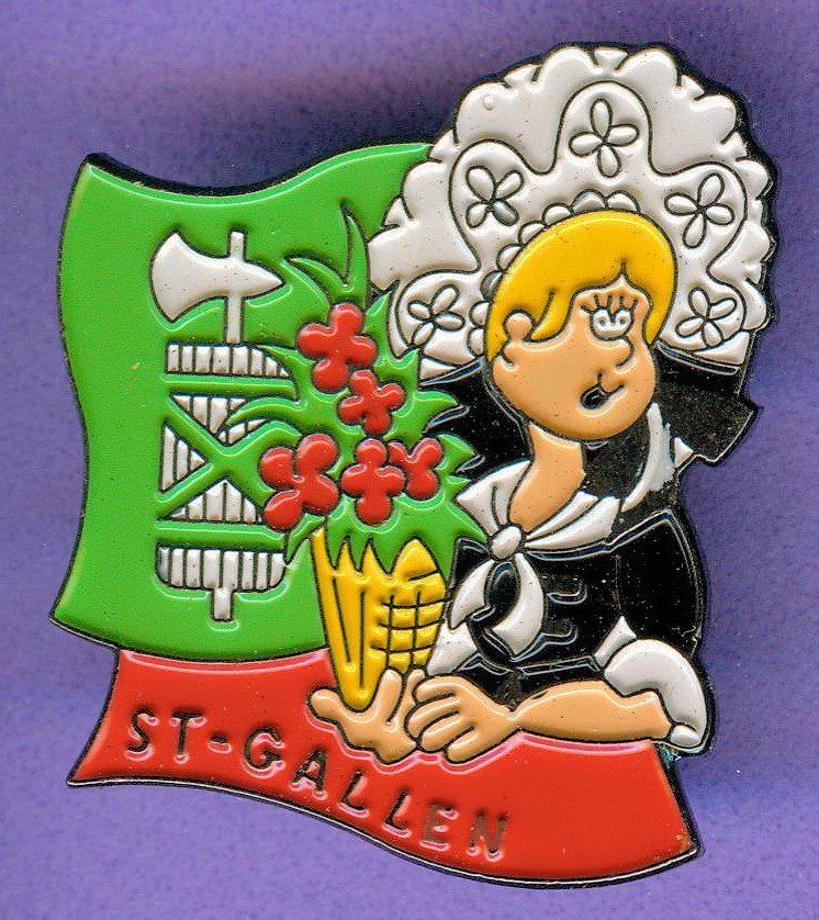 Placchette & Badge: Wappen & Tracht   ST.GALLEN – Usato da Winterthur venduto da Sammleroase