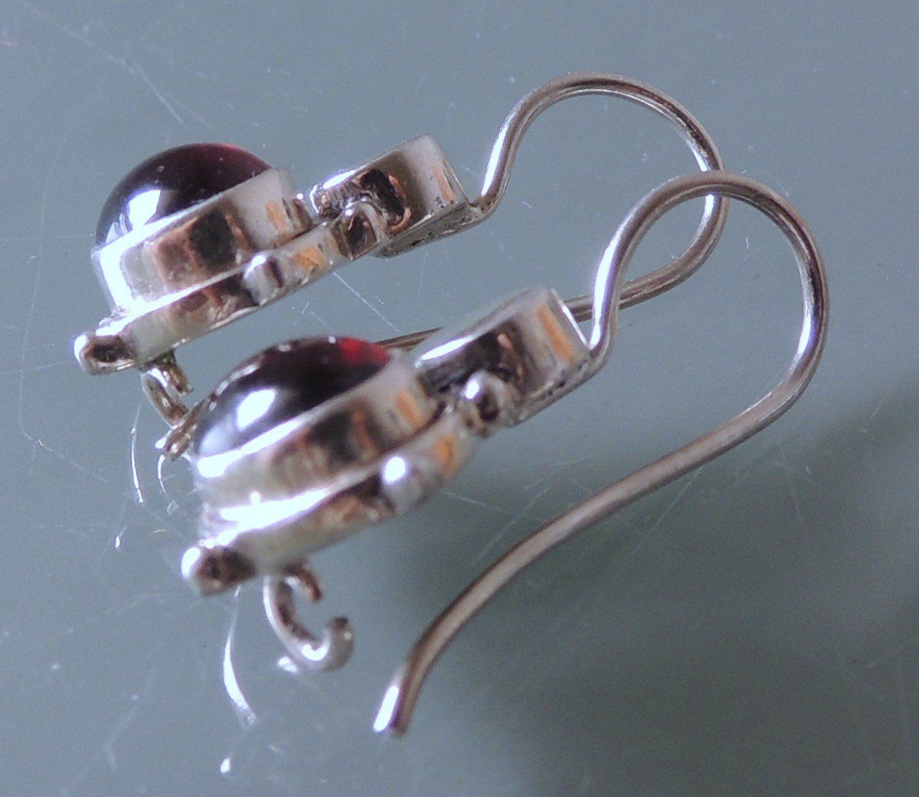 Ohrringe & -stecker: Granat Silber 925 Ohrringe 27 mm – Gebraucht aus Waldenburg von schaller707 3
