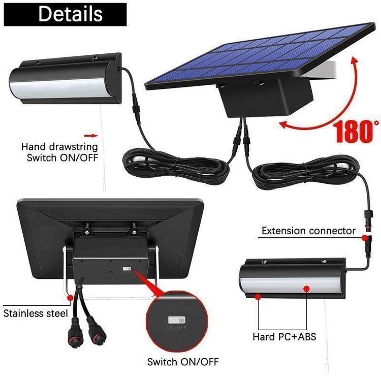SolarBeleuchtungsset mit 2 Wandlampen ^ Kaufen auf Ricardo