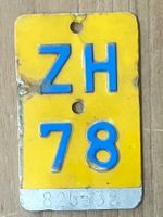 ZH 78 - TÖFFLINUMMER - MOFASCHILD - PLAQUE DE MOFA - ZH 78
