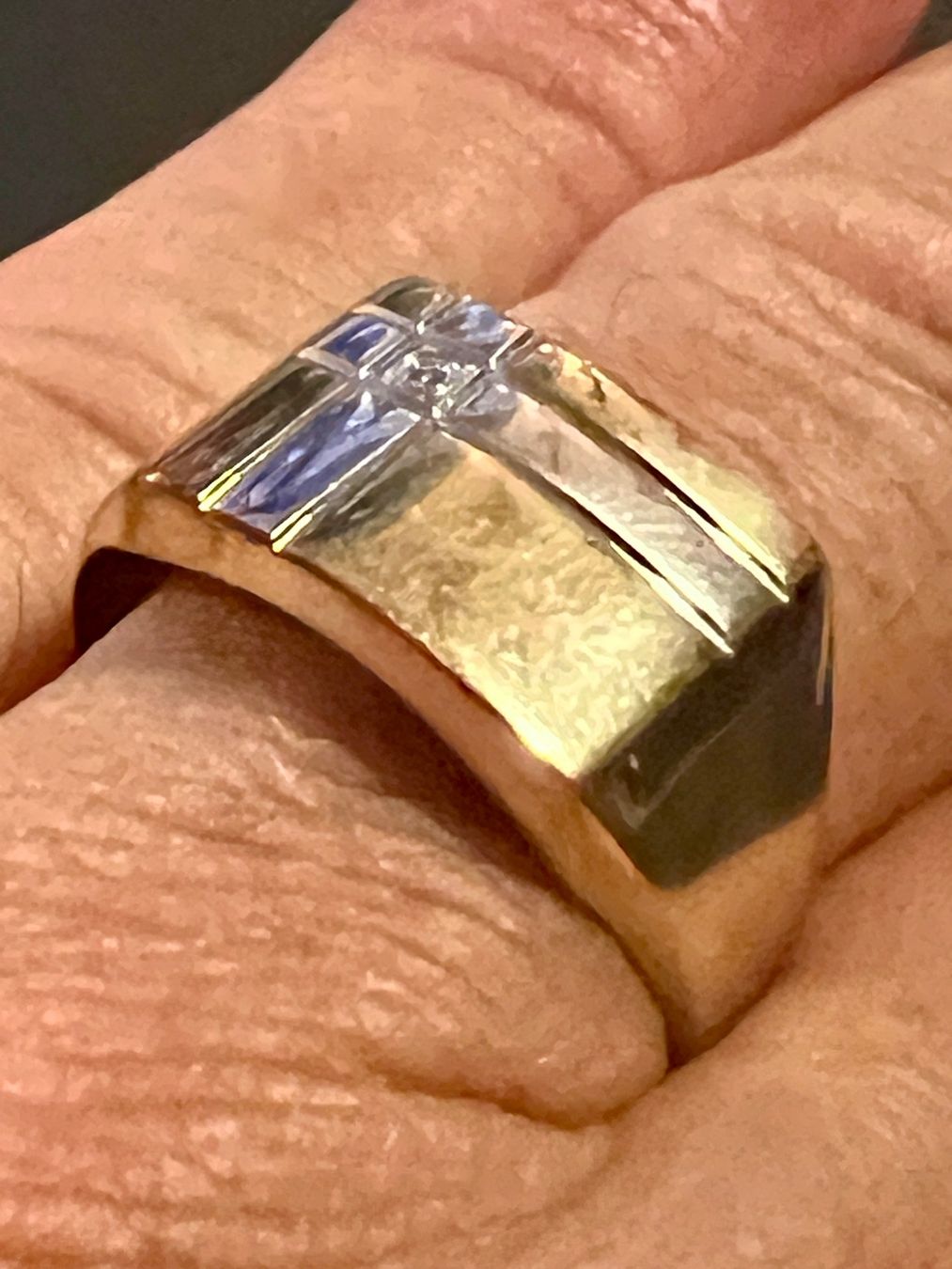 Anelli: Gold-Ring 9K mit Brilliant – Usato da Chur venduto da Penting1935 6