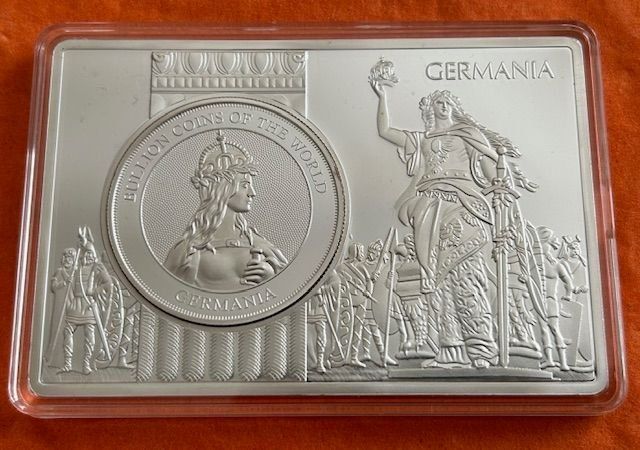 Alle Münzen: 1 oz. Germania in Barren eingefasst – Neu und originalverpackt aus Oberengstringen von Meisterpropper