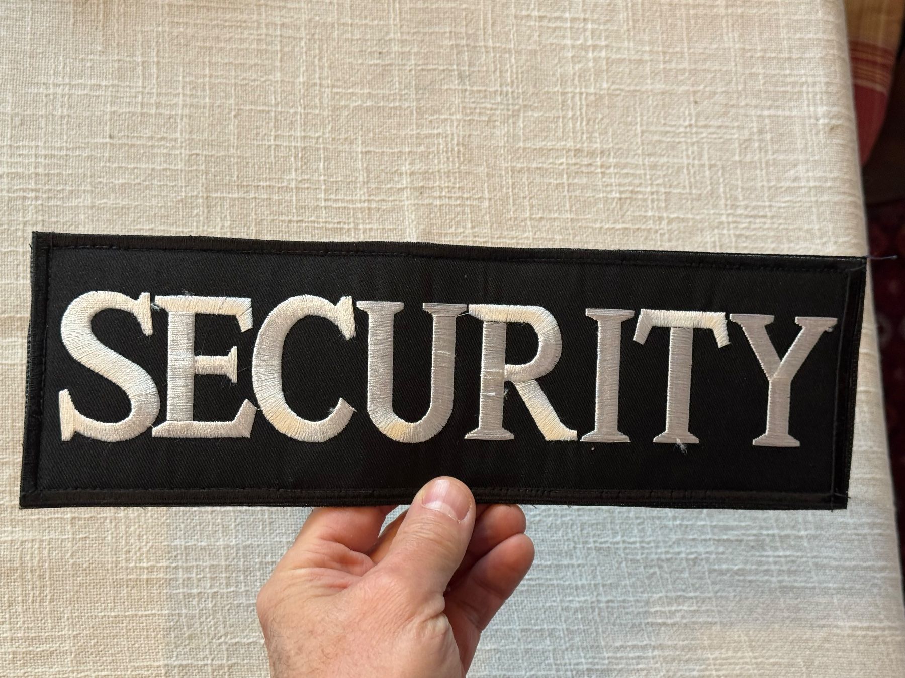 Placchette & Badge: Security Aufnäher, Patch, Abzeichen, Schwarz, Neuwertig! – Usato da Winterthur venduto da sportdisco2 3