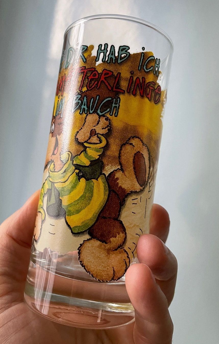 Gläser: "Bei dir hab ich Schmetterlinge..."-Glas – Neu (gemäss Beschreibung) aus Buchs SG von Handyman77 1