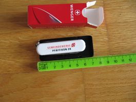 Taschenmesser Sackmesser Wenger Mini mit Anhängering weiss