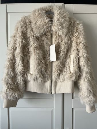 Faux Fur Bomber Jacke