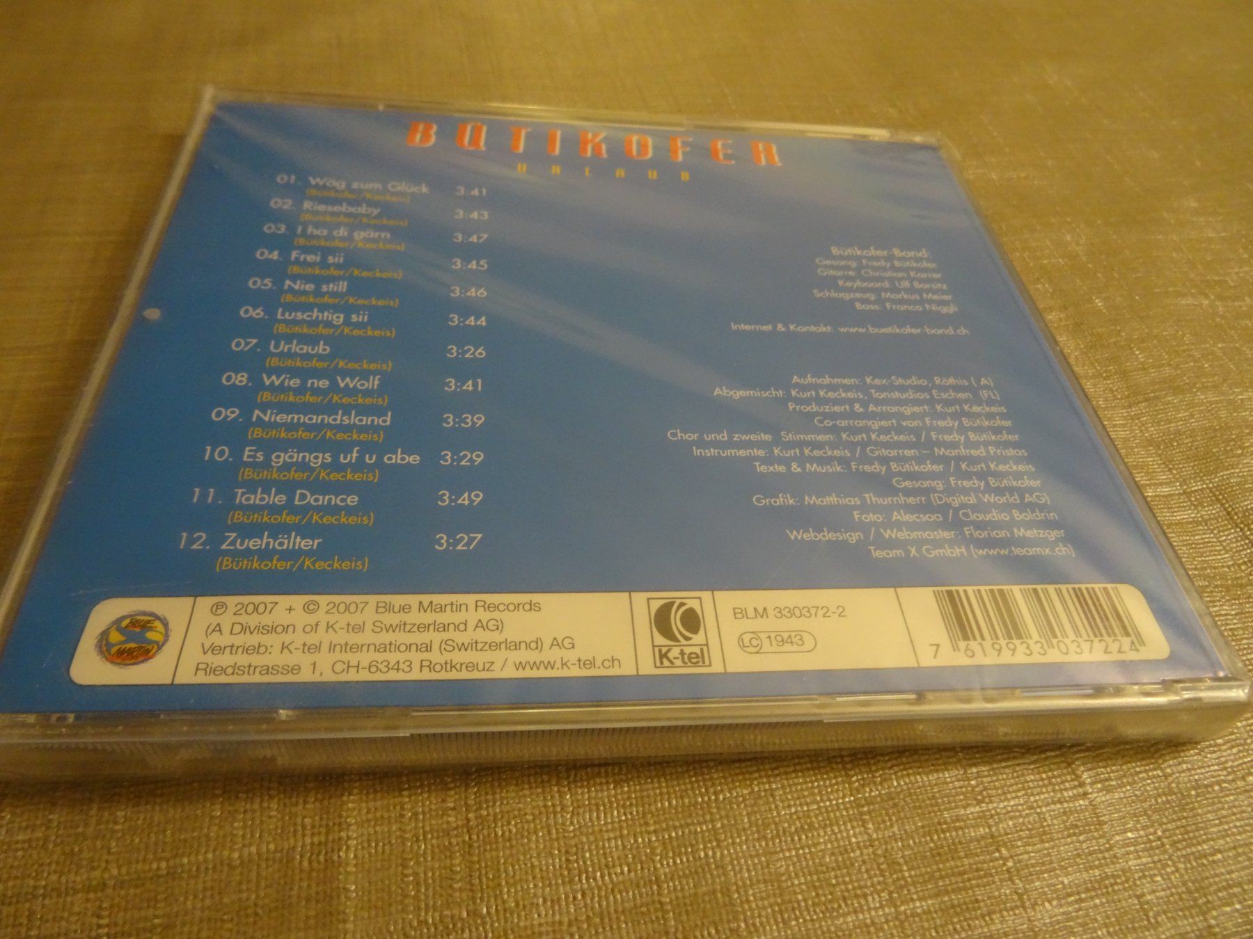 CD: Büetikofer - Urlaub CD – Nuovo e nell'imballaggio originale da Olten venduto da Disc-Ausverkauf 1