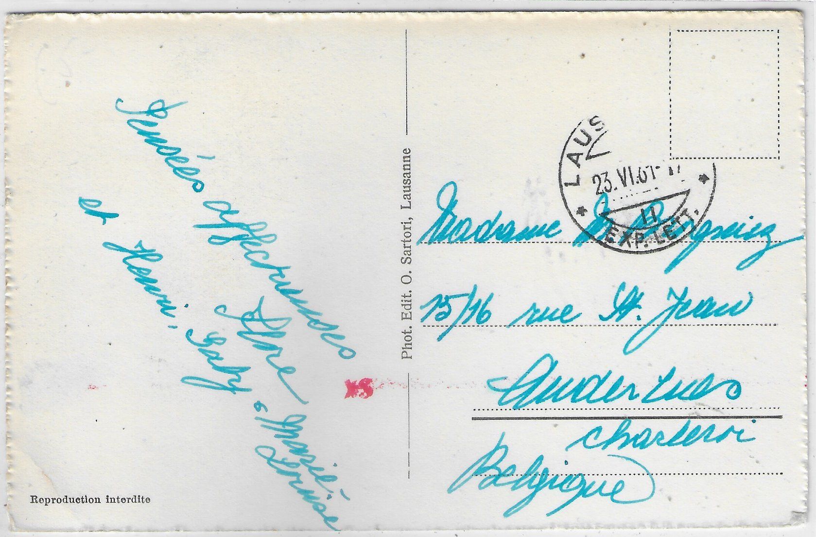Cartoline postali: Vevey - Hotel du Lac – Usato da Ettingen venduto da Kartenplanet 1