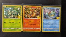 Gen 1 Starters 🇫🇷 25th Anniversary McDonald's Holo Pokémon