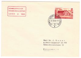 Lettre de Uster BPA A375 pour Neuewelt le 30.VI.46