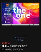 Philips 75" 4K QLED 144 Hz Ambilight TV - Wie NEU Garantie