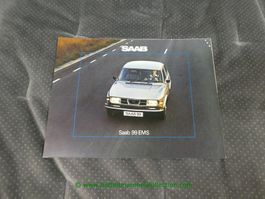 Saab 99 EMS Prospekt 1976 französisch