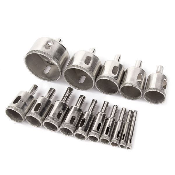 Alle Werkzeuge: Diamantbohrer 15pcs Glasbohrer Bohrkrone – Neu (gemäss Beschreibung) aus Thun von onlino 1