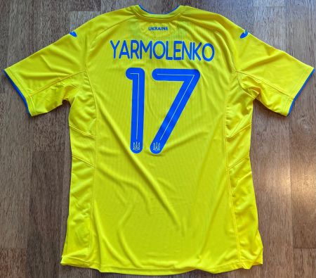 Ukraine Home Shirt - 2020/21 - mit Print Yarmolenko